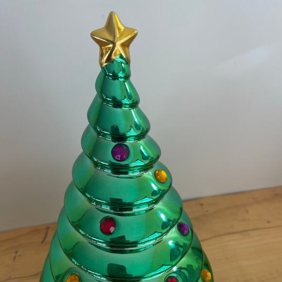 Towle Silversmiths Musical Box Revolving Christmas Tree Have Yourself A Merry - Picture 5 of 16